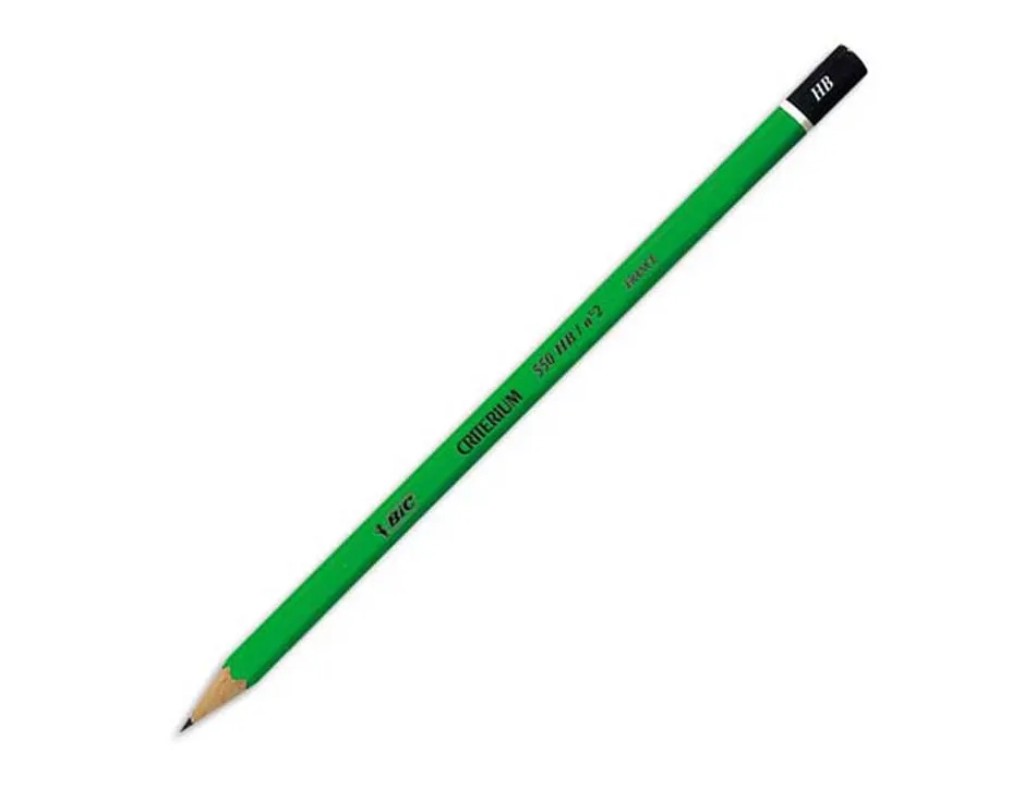 Crayon graphite bic critérium 550 hb bois hexagonal tête trempée baguée excellente taillabilité