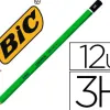 Crayon graphite bic critérium 550 3h bois hexagonal tête trempée baguée excellente taillabilité
