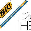 Crayon graphite bic d'apprentissage corps triangulaire mine ultra-solide hb 4mm coloris bleu