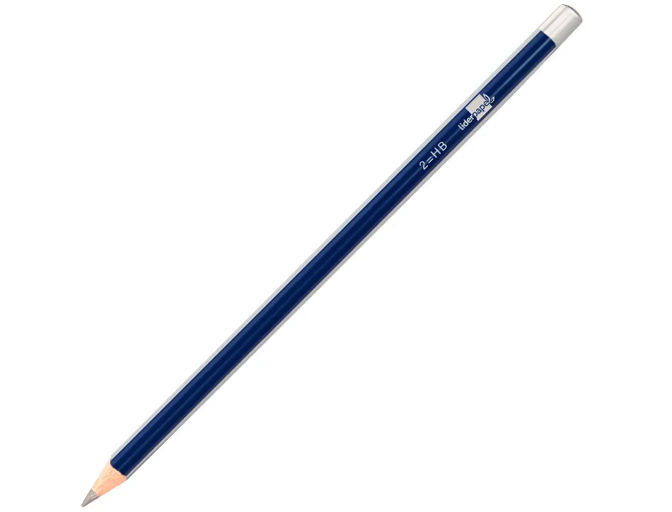 Crayon graphite liderpapel bois corps triangulaire métallisé coloris vifs mine ultra-résistante sans gomme