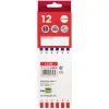 Crayon graphite liderpapel bicolore bleu/rouge mine large ultra-résistante bois grande qualité