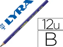 Crayon graphite lyra d'initiation à l'écriture corps triangulaire mine b 4mm diamètre 9mm