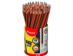 Crayon graphite maped black peps hb triangulaire pot de 72 unites