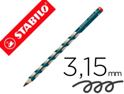 Crayon graphite stabilo easygraph ergonomique triangulaire diamètre 10mm longueur 175mm mine hb 3.15mm droitier
