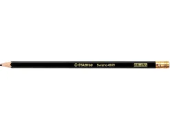Crayon graphite stabilo swano hb corps hexagonal usage courant bout gomme