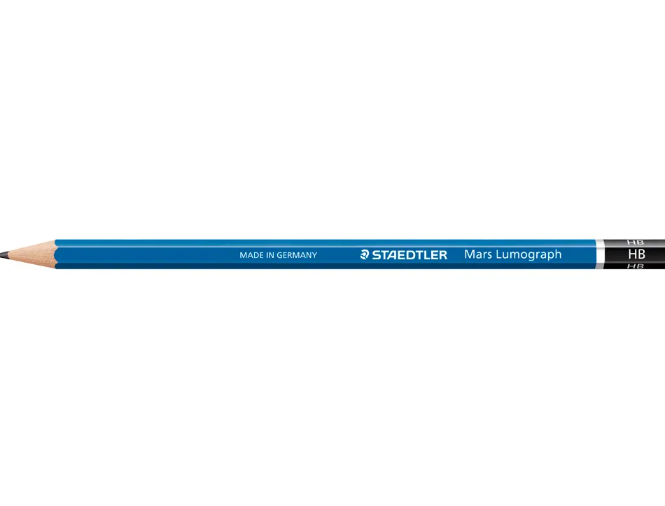Crayon graphite staedtler mars lumograph 100 hb hexagonal
