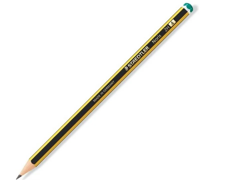 Crayon graphite staedtler noris 120 2h hexagonal mine 2mm très résistante