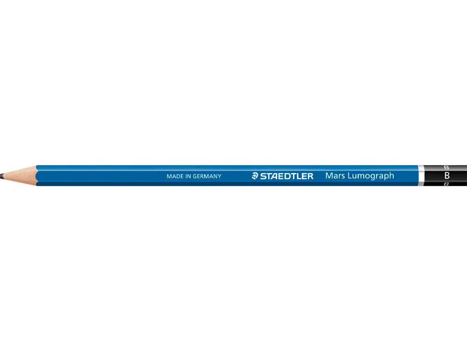 Crayon graphite staedtler mars lumograph 100 b hexagonal