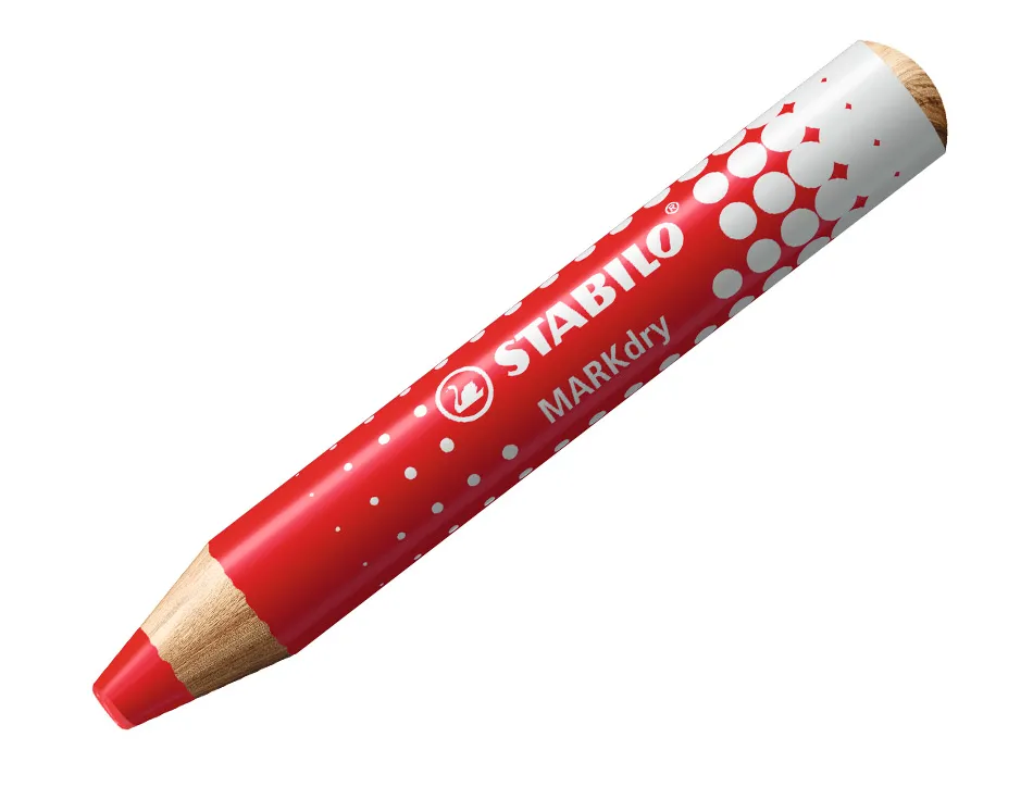 Crayon marqueur markdry pour ecrire sur tableau blanc coloris rouge