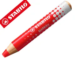 Crayon marqueur markdry pour ecrire sur tableau blanc coloris rouge