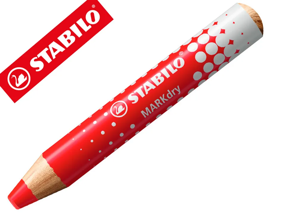 Crayon marqueur markdry pour ecrire sur tableau blanc coloris rouge