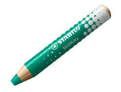 Crayon marqueur stabilo markdry pour ecrire sur tableau blanc coloris vert