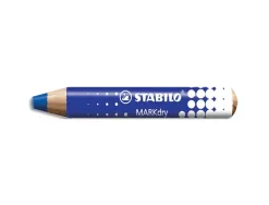 Crayon marqueur stabilo markdry pour ecrire sur de tableau blanc coloris bleu