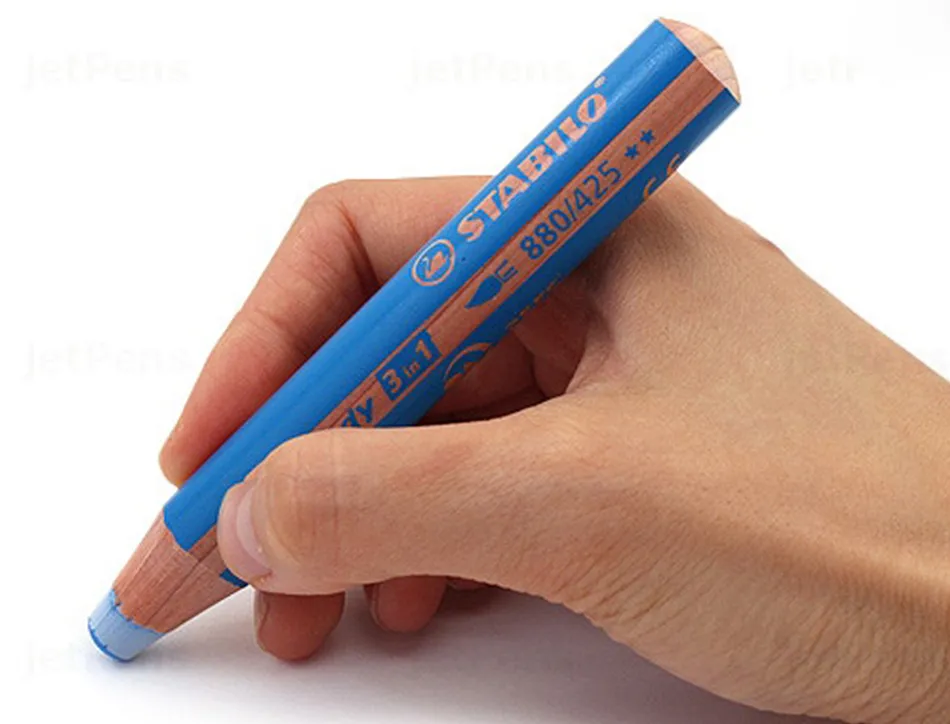 Crayon multi talents stabilo woody 3 in 1 bleu cobalt