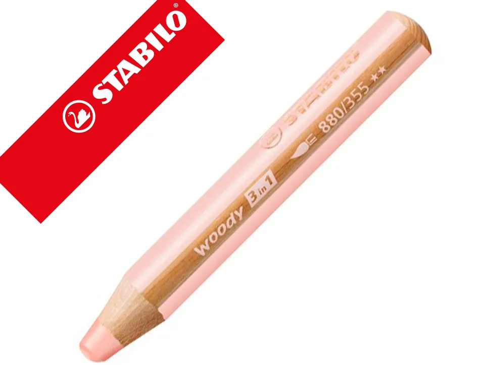 Crayon multi talents stabilo woody 3 in 1 rose chair