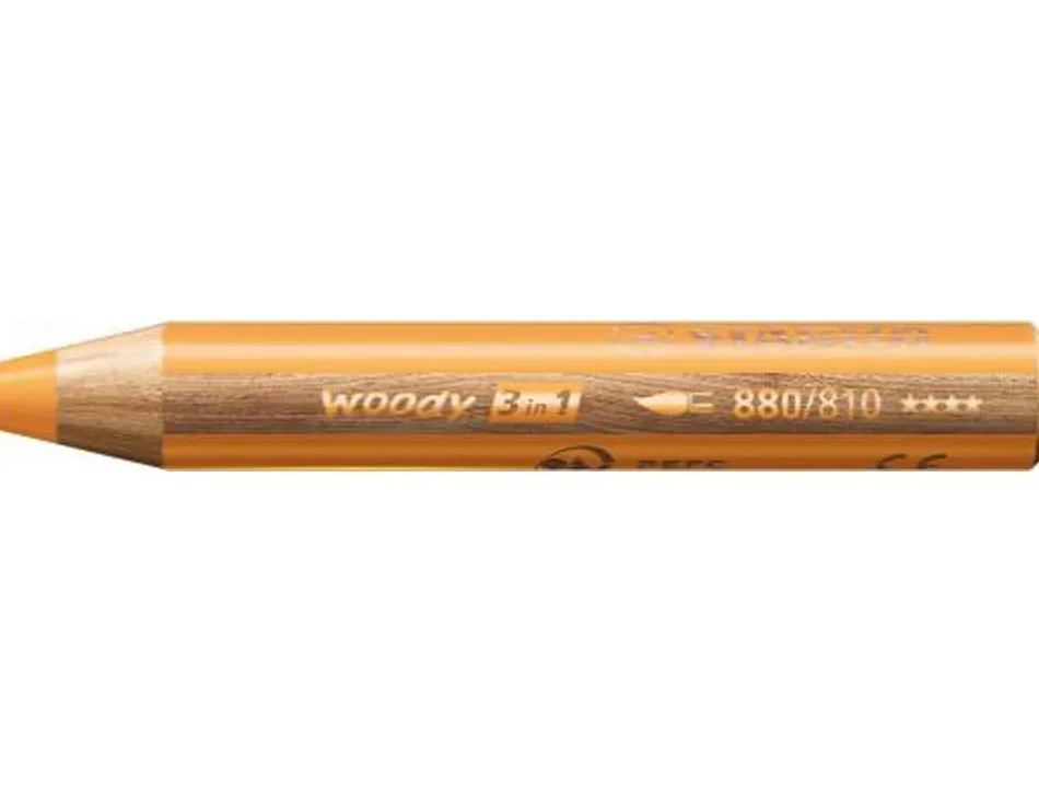 Crayon stabilo woody 3 in 1 multi-talents coloris or