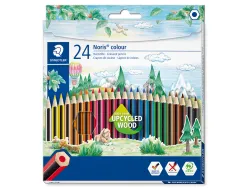 Crayon wopex staedtler noris colour 185 ultra-résistant coloris assortis étui carton 24 unités