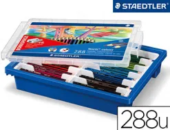 Crayon wopex staedtler noris colour 185 ultra-résistant coloris assortis coffret école 288 unités