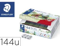 Crayon wopex staedtler noris colour 185 ultra-résistant coloris assortis coffret école 144 unités