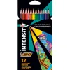 Crayons couleur bic intensity up corps triangulaire pack de 12