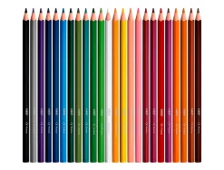 Crayons couleur bic intensity up corps triangulaire pack de 24