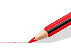 Crayons de couleur staedtler noris 187 triangulaires en bois coloris assortis etui de 24