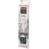 Crayons de dessin liderpapel boite de 6 unites pointes mines assorties certifie fsc