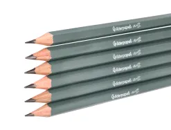 Crayons de dessin liderpapel boite de 6 unites pointes mines assorties certifie fsc