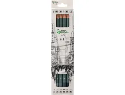 Crayons de dessin liderpapel boite de 6 unites pointes mines assorties certifie fsc