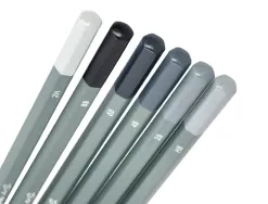Crayons de dessin liderpapel boite de 6 unites pointes mines assorties certifie fsc