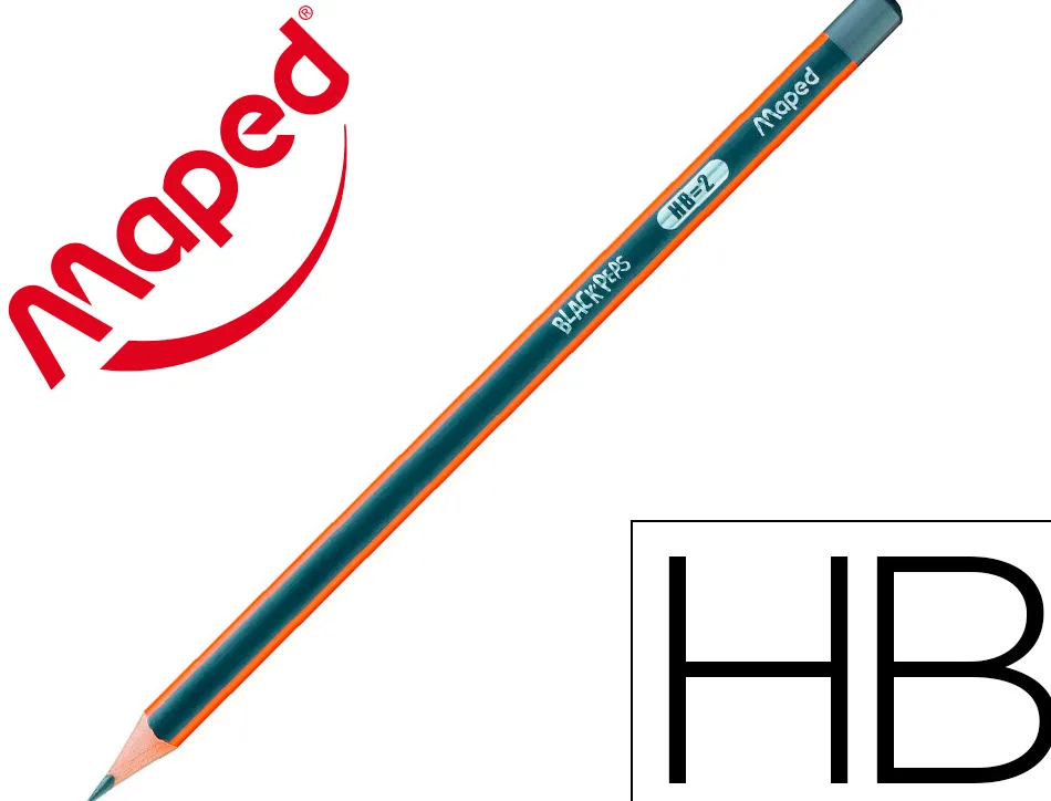 Crayons graphite black'peps hb - bois certifi fsc