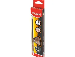 Crayons graphite black'peps hb avec gomme - bois certifi fsc