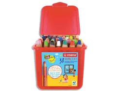 Crayons multi-talents stabilo woody 3en1 + 3 taille-crayons schoolbox de 38
