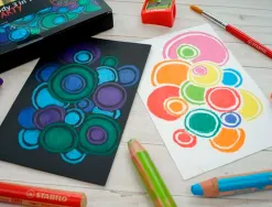 Crayons multi-talents stabilo woody 3in1 + 1 taille-crayon etui carton de 6