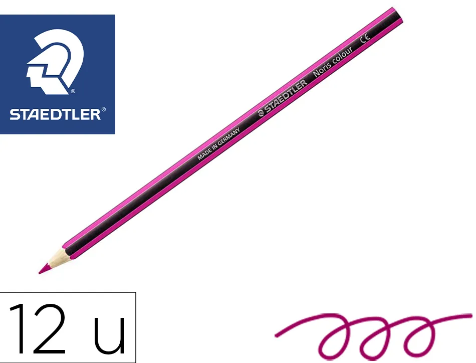 Crayons staedtler noris colour 185 coloris mauve pochette de 12