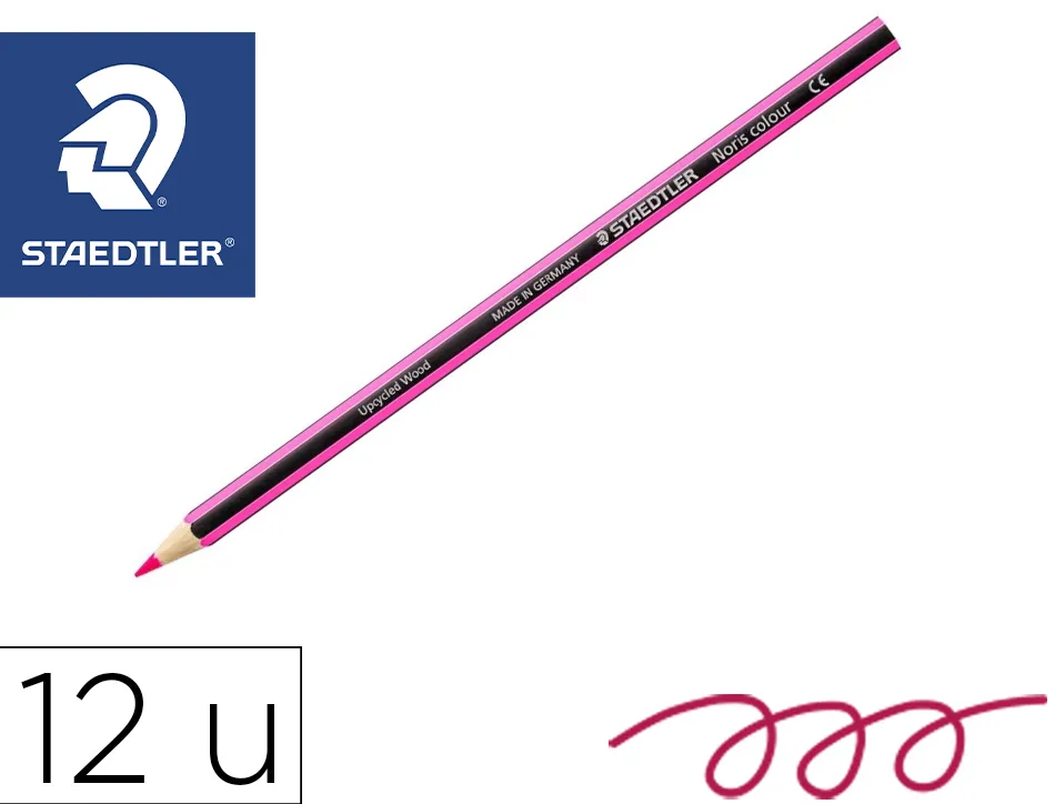 Crayons staedtler noris colour 185 coloris bordeaux pochette de 12