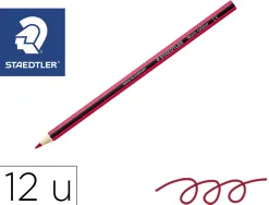 Crayons staedtler noris colour 185 coloris rouge pochette de 12