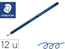 Crayons staedtler noris colour 185 coloris bleu pochette de 12