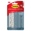 Crochet command accroche tableau 4 crochet et 5 languettes transparent