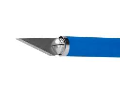 Cutter bistouri q-connect en gomme lame 6mm fixe avec capuchon de protection 5 lamesde rechange incluses