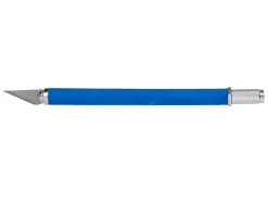 Cutter bistouri q-connect en gomme lame 6mm fixe avec capuchon de protection 5 lamesde rechange incluses