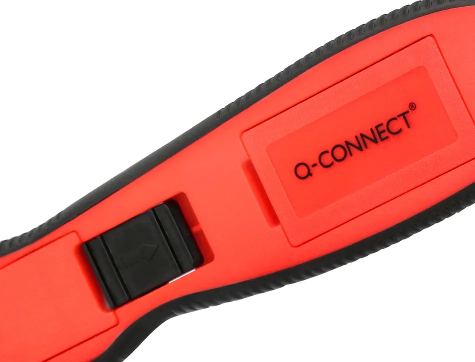 Cutter de securite xd-g03 q-connect en plastique et gomme avec ergot en metal lamefixe protegee
