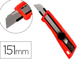 Cutter large xd-190 q-connect plastique abs lame interchangeable acier carbone 18mm avec guide lame blocage par molette
