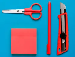 Cutter large xd-190 q-connect plastique abs lame interchangeable acier carbone 18mm avec guide lame blocage par molette