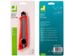 Cutter large xd-190 q-connect plastique abs lame interchangeable acier carbone 18mm avec guide lame blocage par molette