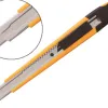 Cutter olfa a1 lame 9mm ambidextre guide lame acier corps abs clip embout casse-lame