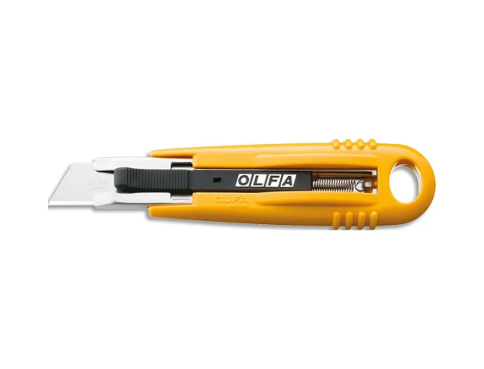 Cutter olfa sk4 green grand modèle corps abs lame trapézoïdale autorétractable réversible