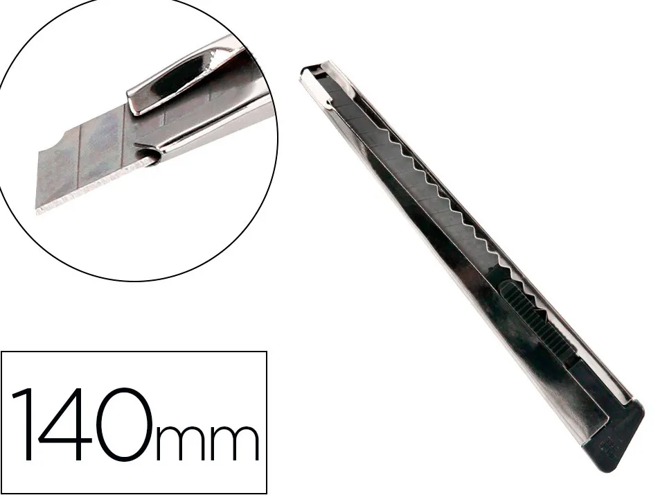 Cutter q-connect metal lame etroite etui pp