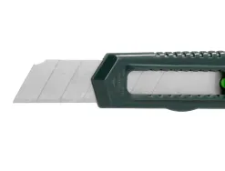 Cutter xd-43 q-connect en plastique abs lame 18mm retractable interchangeable precoupee avec frein de securite