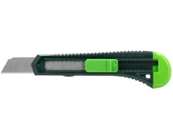 Cutter xd-43 q-connect en plastique abs lame 18mm retractable interchangeable precoupee avec frein de securite